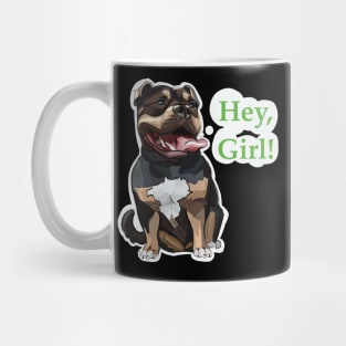 Hey, girl! Bulldog is my friend! Mug